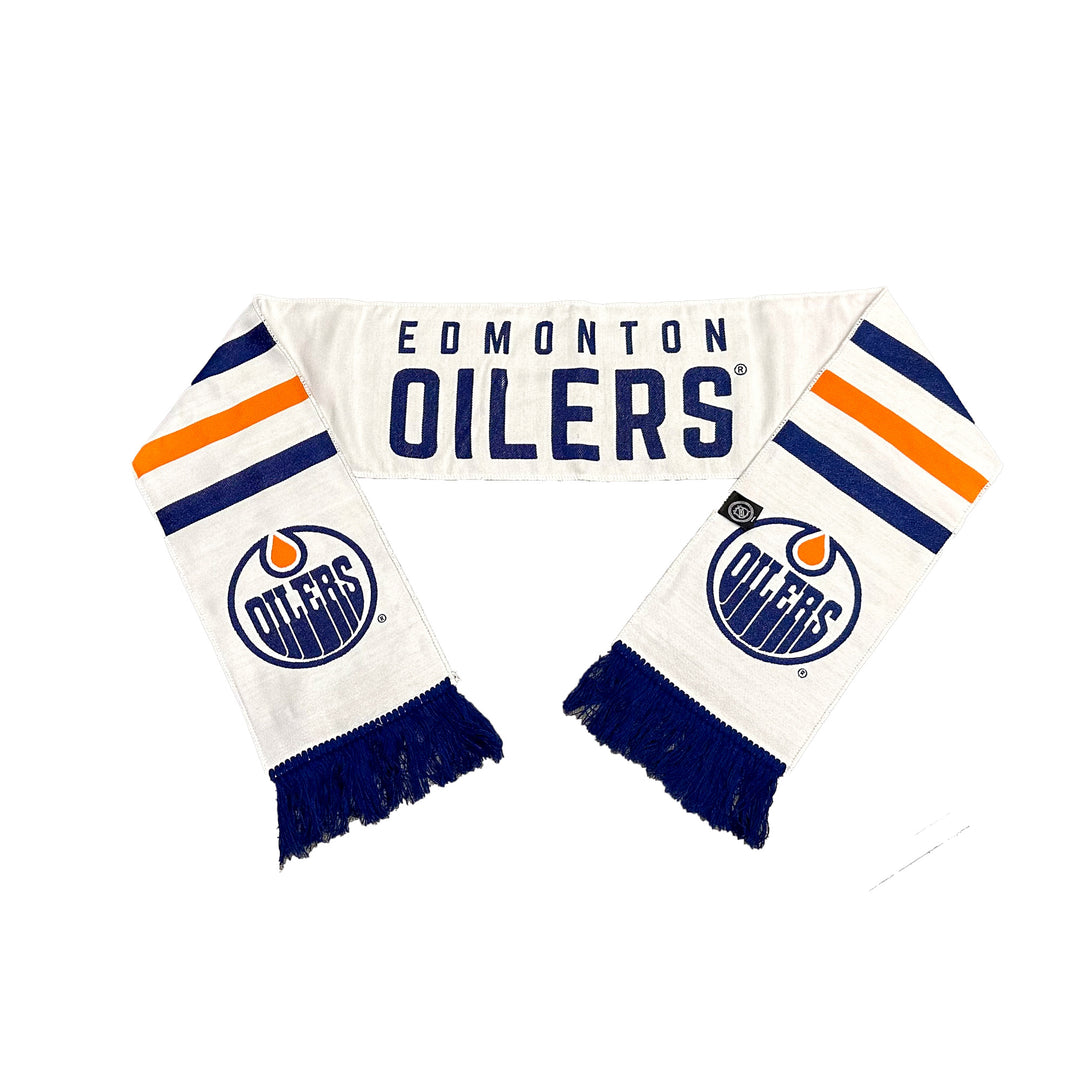 Edmonton Oilers White Away Logo Scarf