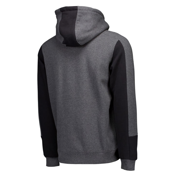 Edmonton Oilers Sport Design Sweden Grey & Black Block Panel Hoodie