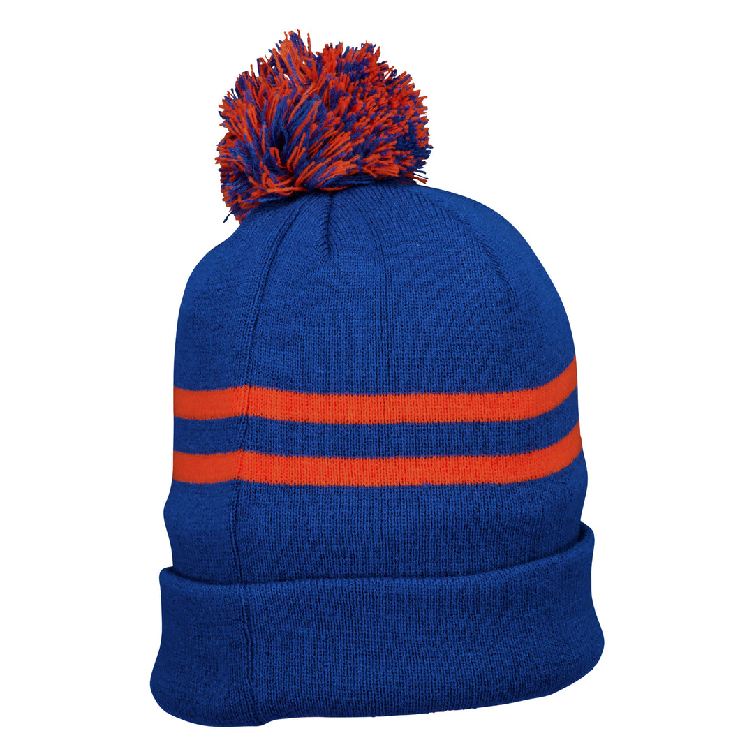 Edmonton Oilers Sport Design Sweden Blue Jacquard Hockey Toque w/Pom