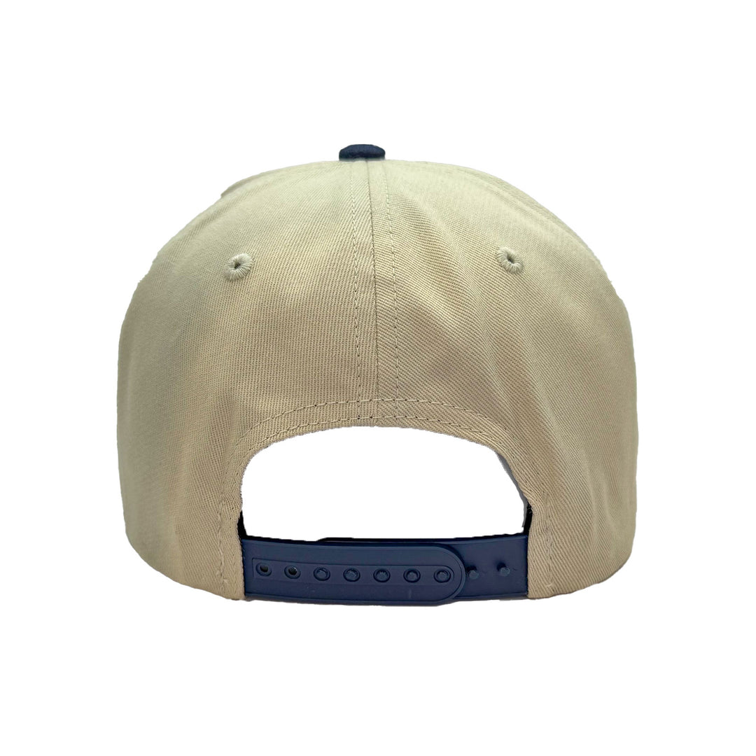 Edmonton Oilers Sport Design Sweden Cream Two Tone Flat Brim Snapback Hat