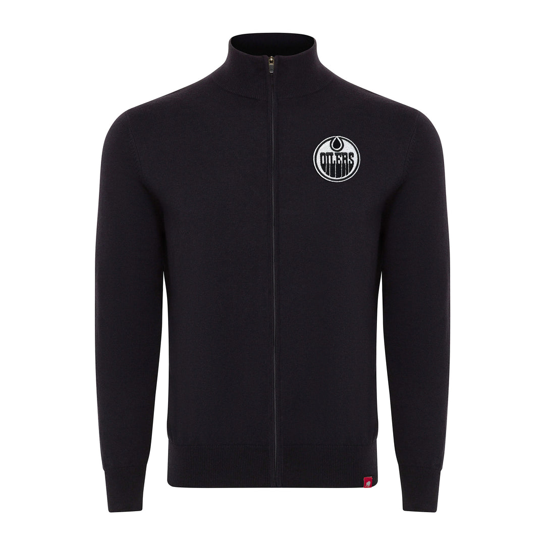 Edmonton Oilers Sportiqe Vail Black Full-Zip Jacket