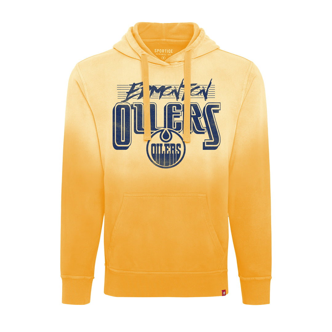 Edmonton Oilers Sportiqe Blake Trent Sunfade Yellow Hoodie