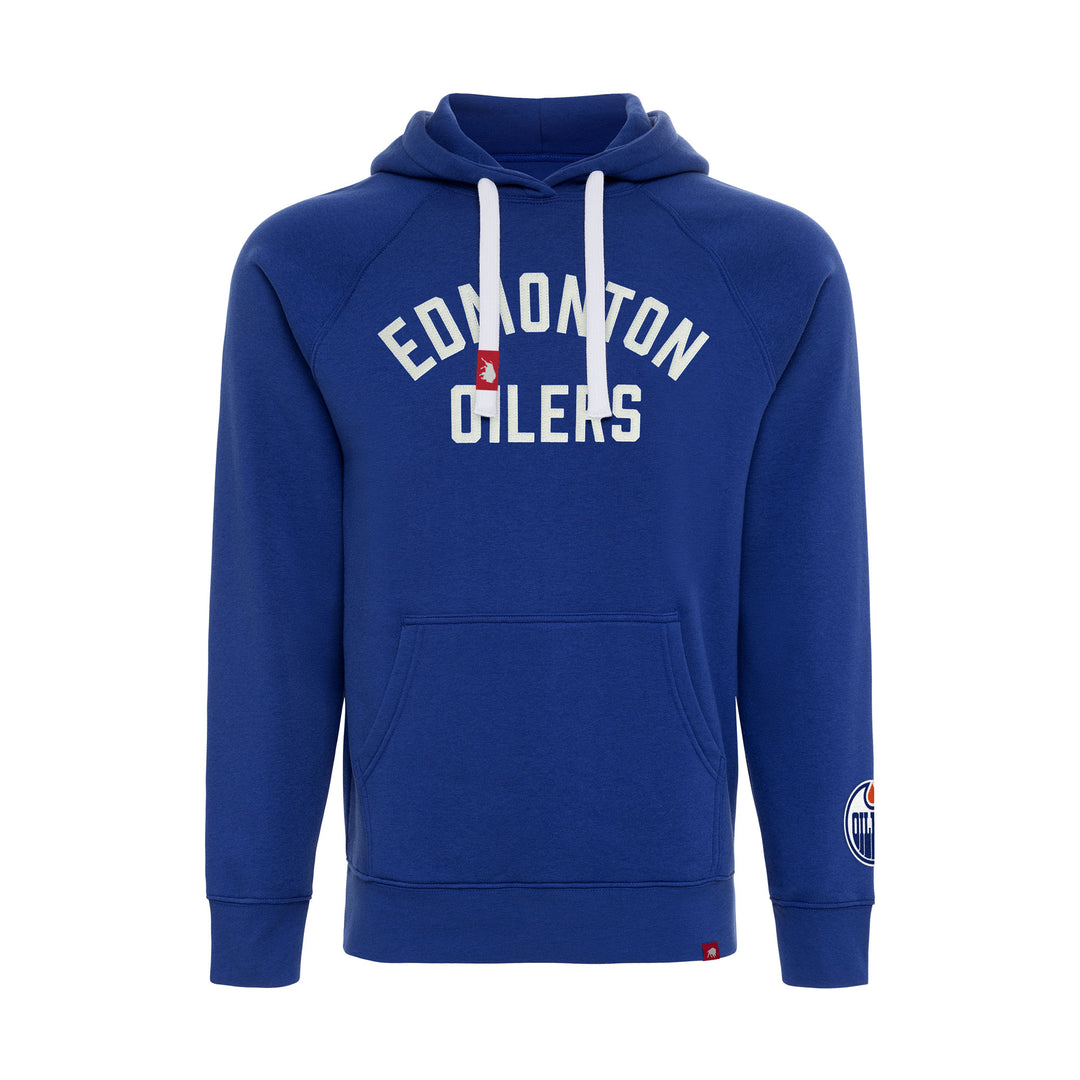 Edmonton Oilers Sportiqe Olsen Galactic Cobalt Blue Hoodie