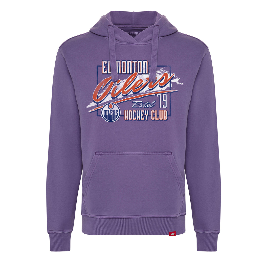 Edmonton Oilers Sportiqe Blake Morris Purple Hoodie