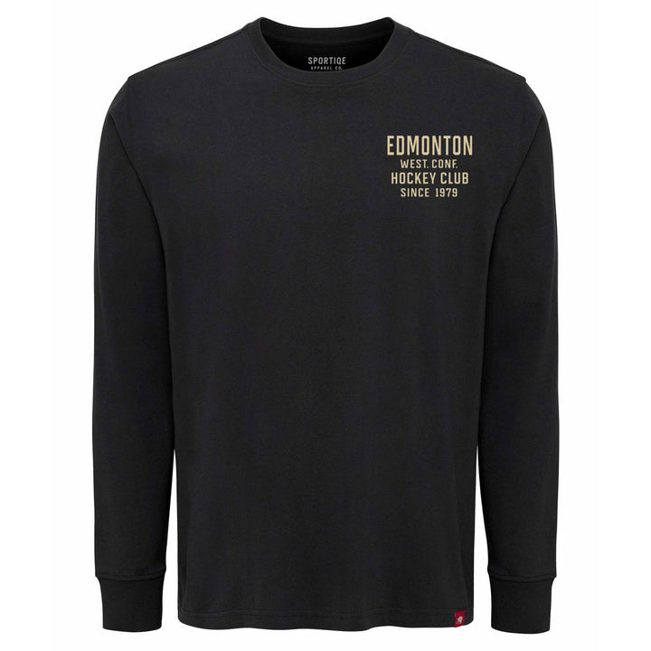 Edmonton Oilers Sportiqe Sherwood Boris Grey Long Sleeve T-Shirt