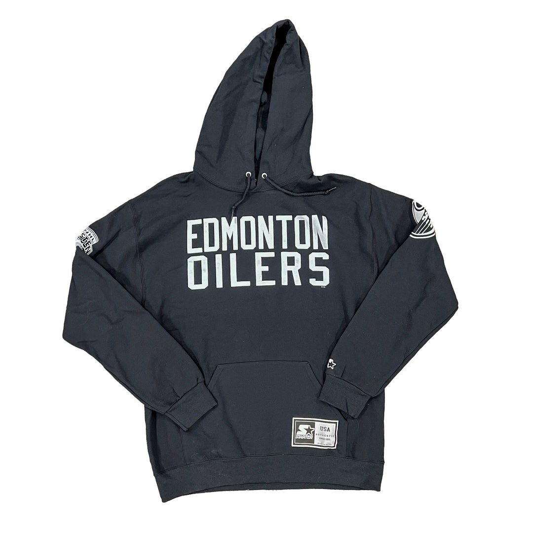 Edmonton Oilers Starter Black Ice Hoodie