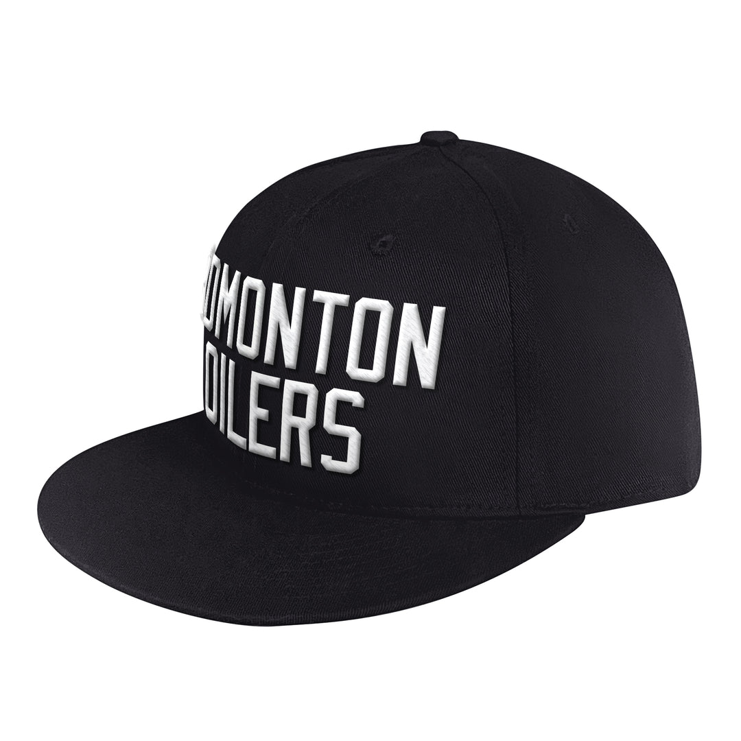 Edmonton Oilers Starter Black Ice Snapback Hat