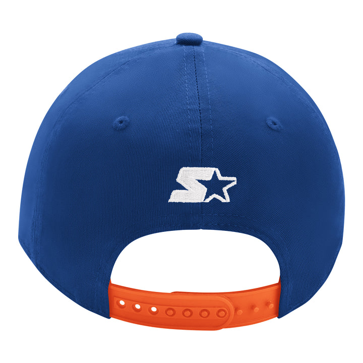 Edmonton Oilers Starter Blue & Orange Script Snapback Hat