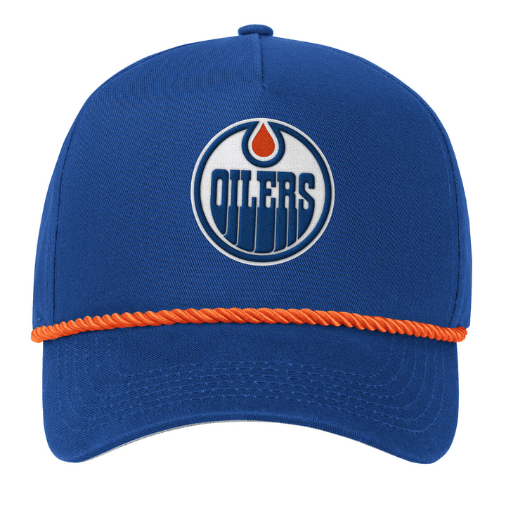 Edmonton Oilers Starter Blue Exclusive 5-Star Snapback Hat