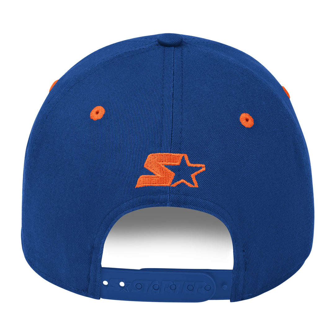 Edmonton Oilers Starter Blue Ol' Timey Curved Starfit Snapback Hat