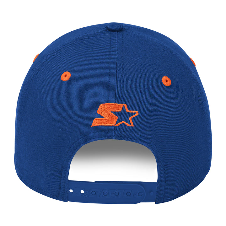 Edmonton Oilers Starter Blue Ol' Timey Curved Starfit Snapback Hat