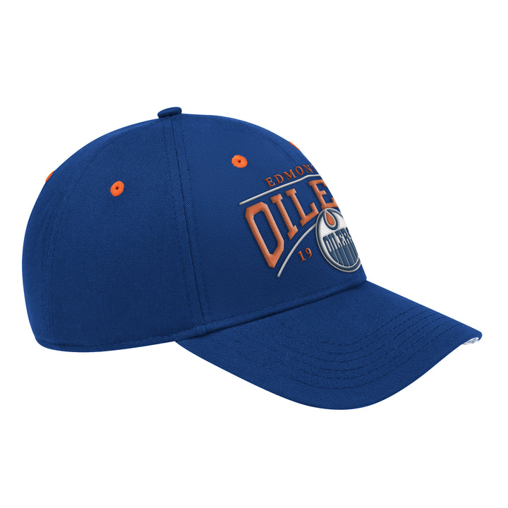 Edmonton Oilers Starter Blue Ol' Timey Curved Starfit Snapback Hat