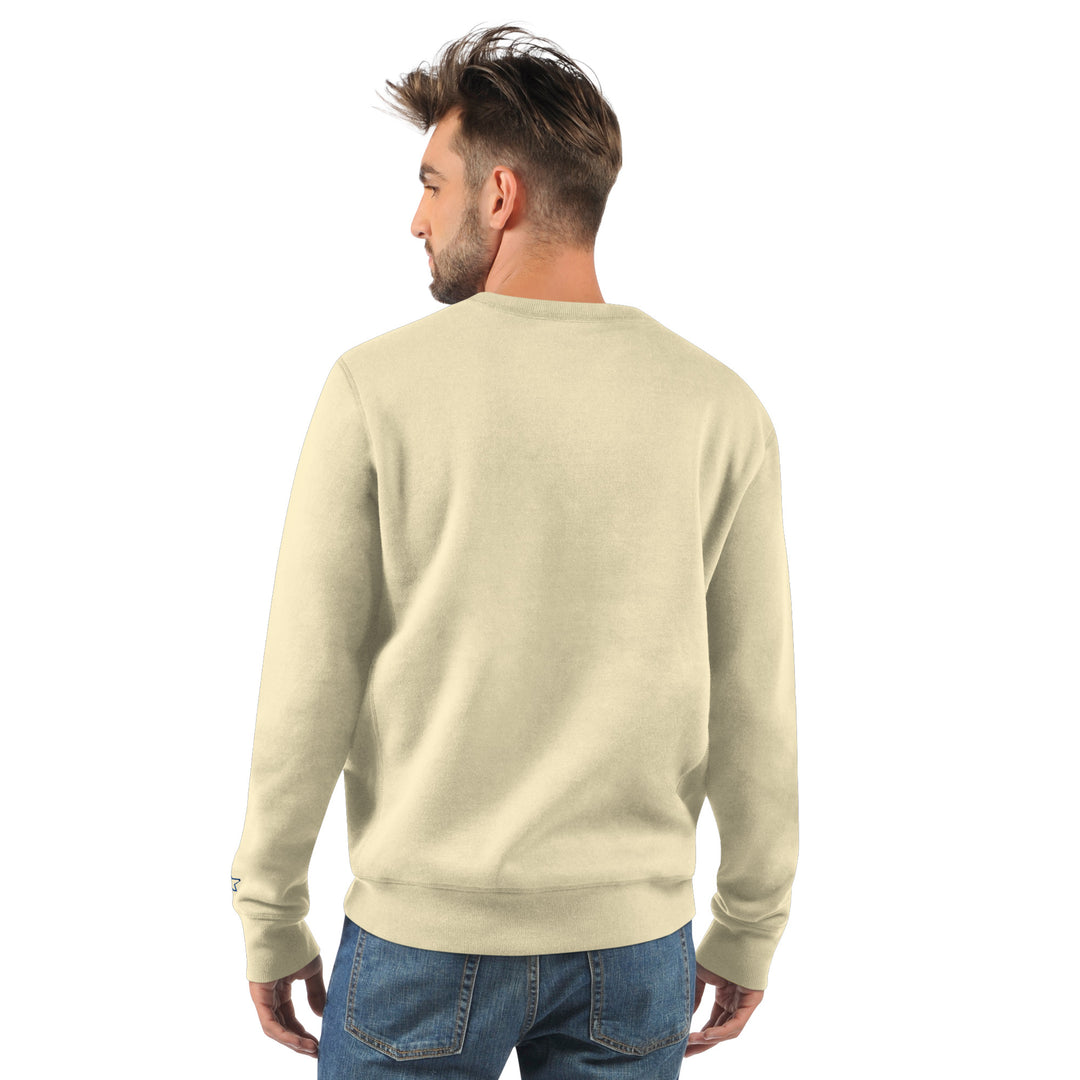 Edmonton Oilers Starter Cream Alternate Logo Crewneck Sweatshirt