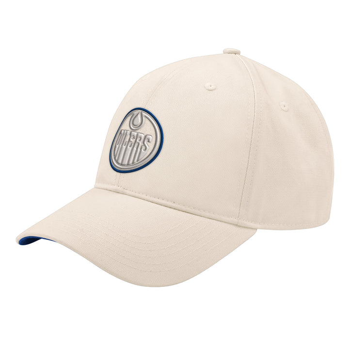 Edmonton Oilers Starter Cream Parchment Pop Adjustable Hat