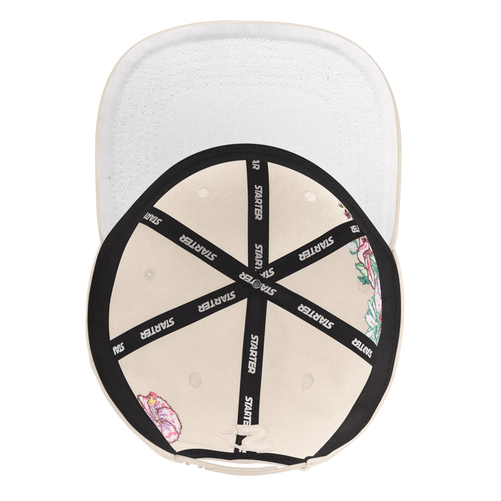 Edmonton Oilers Starter Cream Spring Garden Classic Starfit Snapback Hat