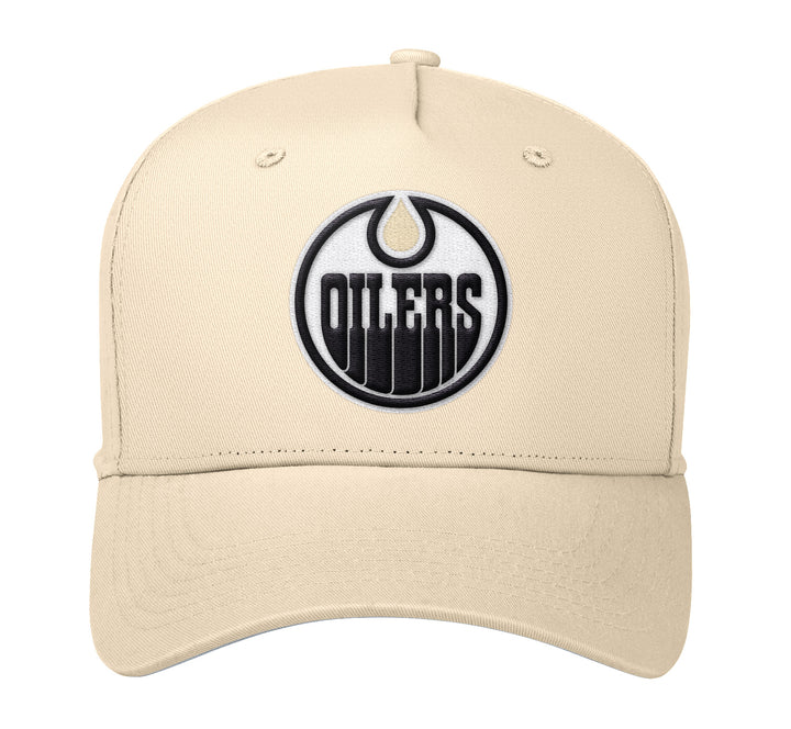 Edmonton Oilers Starter Cream Tonal 5-Star Snapback Hat