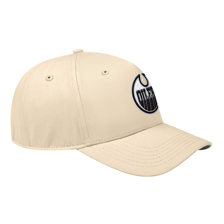 Edmonton Oilers Starter Cream Tonal 5-Star Snapback Hat