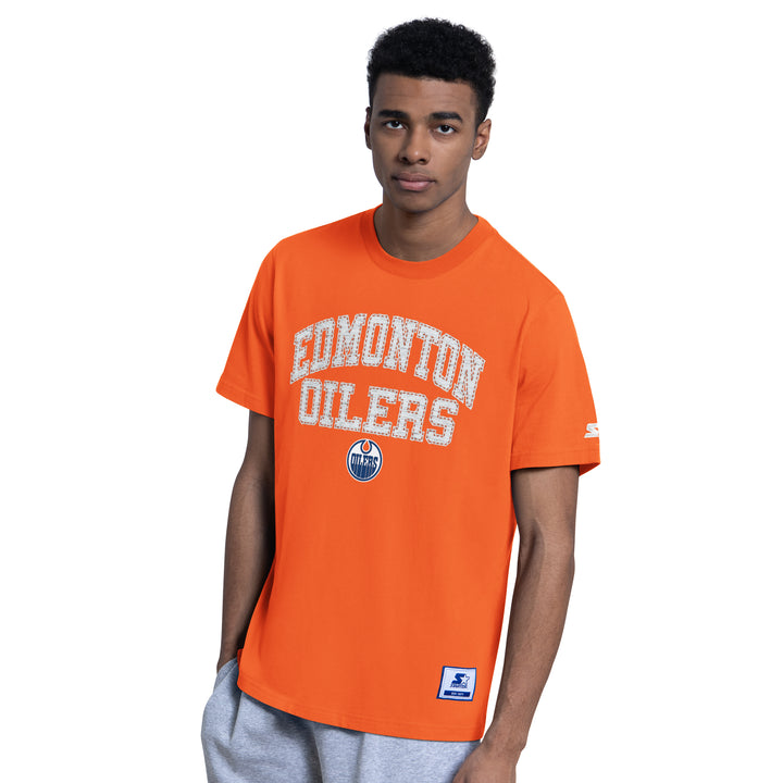 Edmonton Oilers Starter Orange Cornerback T-Shirt