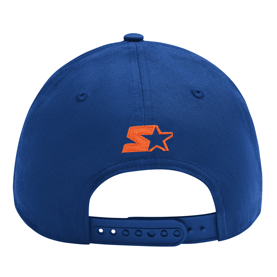 Edmonton Oilers Starter Royal Extreme Curved Starfit Snapback Hat