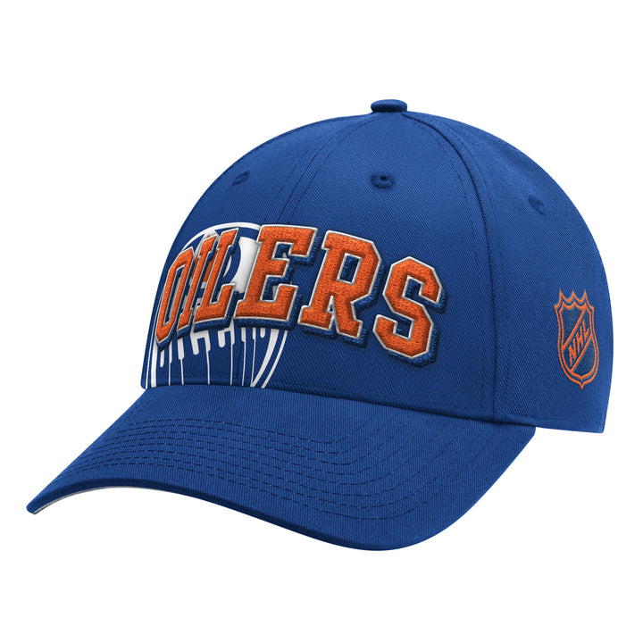 Edmonton Oilers Starter Royal Extreme Curved Starfit Snapback Hat