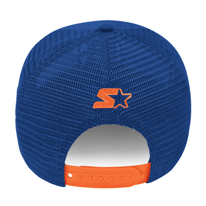 Edmonton Oilers Starter Royal Game Day Trailer Starfit Snapback Hat