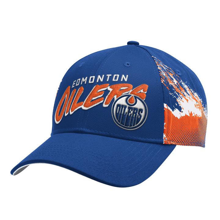 Edmonton Oilers Starter Royal Splash Starfit Snapback Hat