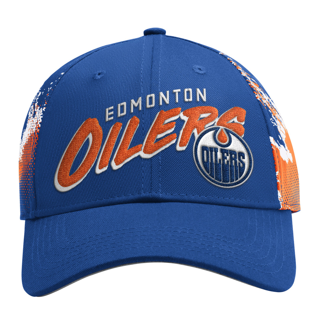 Edmonton Oilers Starter Royal Splash Starfit Snapback Hat