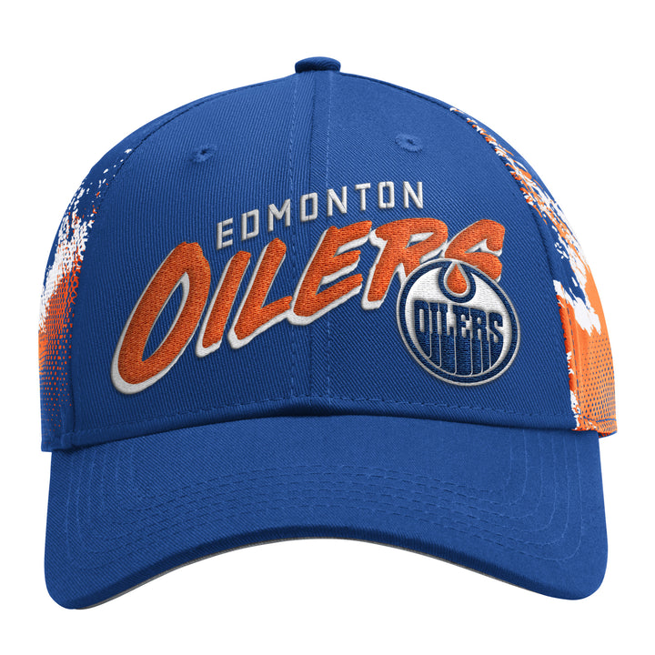 Edmonton Oilers Starter Royal Splash Starfit Snapback Hat