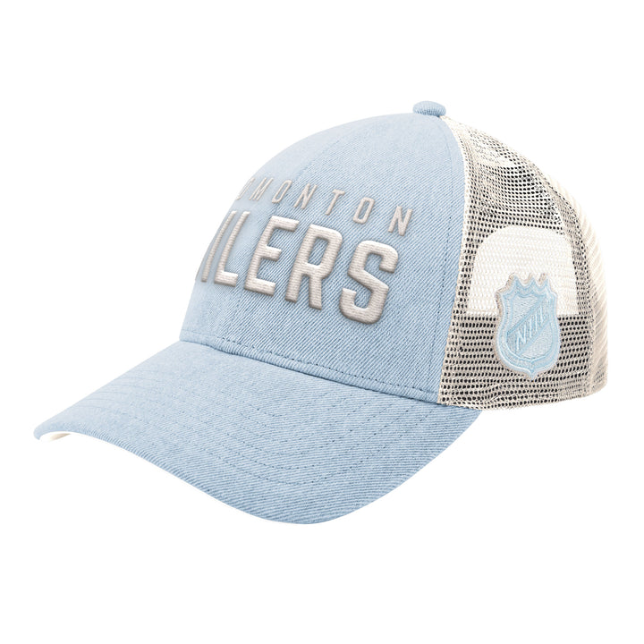 Edmonton Oilers Starter Washed Out Denim Trailer Starfit Snapback Hat