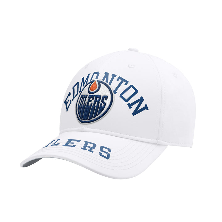 Edmonton Oilers Starter White Locker Room Snapback Hat
