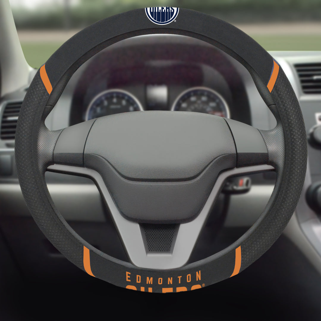 Edmonton Oilers Embroidered Steering Wheel Cover