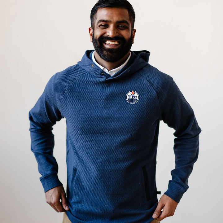 Edmonton Oilers Swannies Golf Camden Navy Hoodie