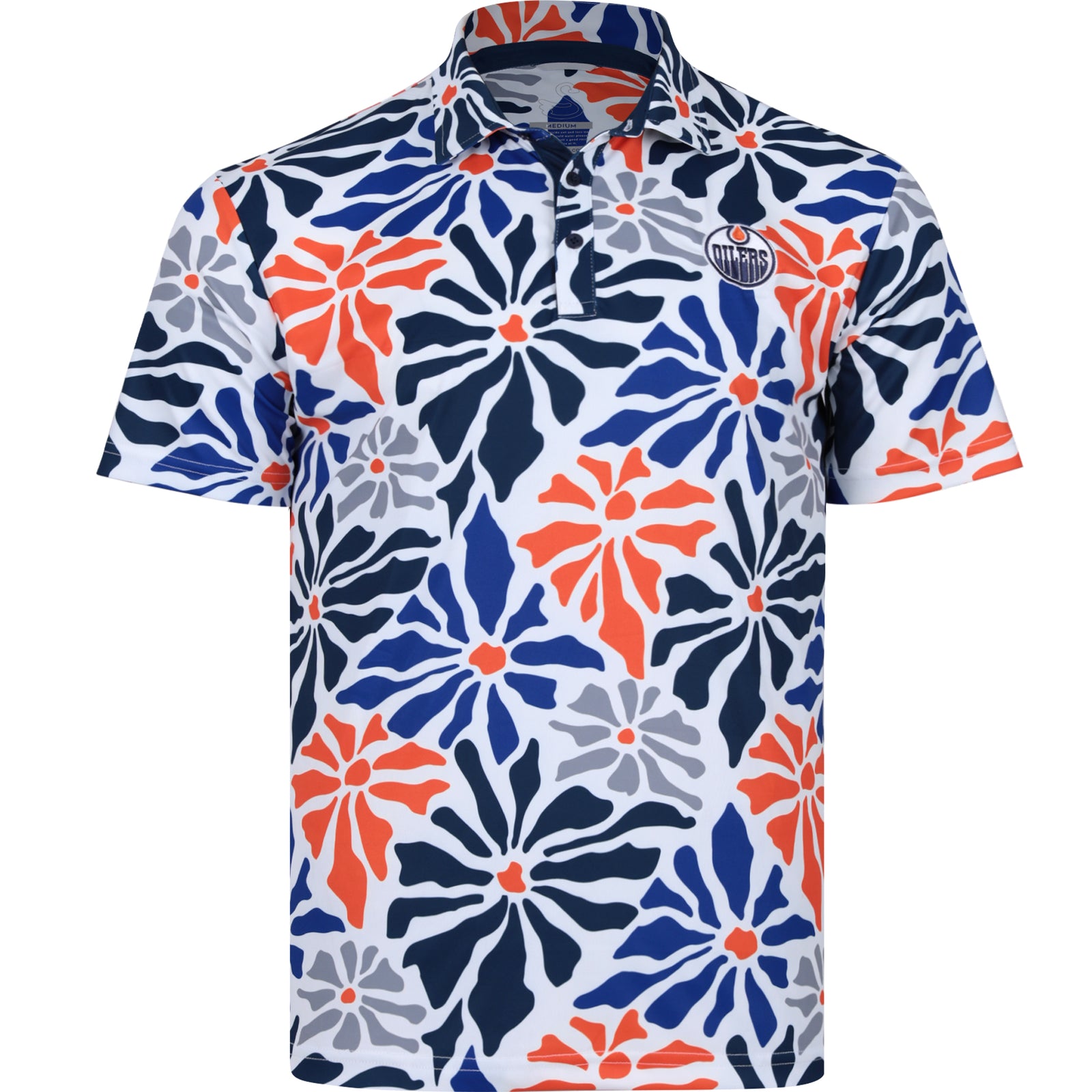 Edmonton Oilers Swannies Golf Donald Custom Sublimated Polo