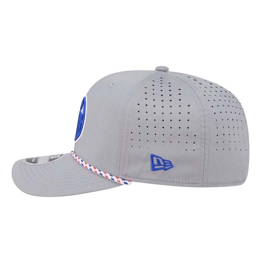 Edmonton Oilers Toddler New Era Grey Rope 9SEVENTY Stretch Adjustable Hat