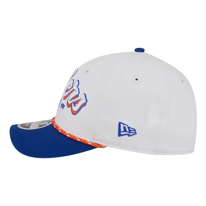 Edmonton Oilers Toddler New Era White & Blue Team Loyal 9FORTY M-Crown Adjustable Hat