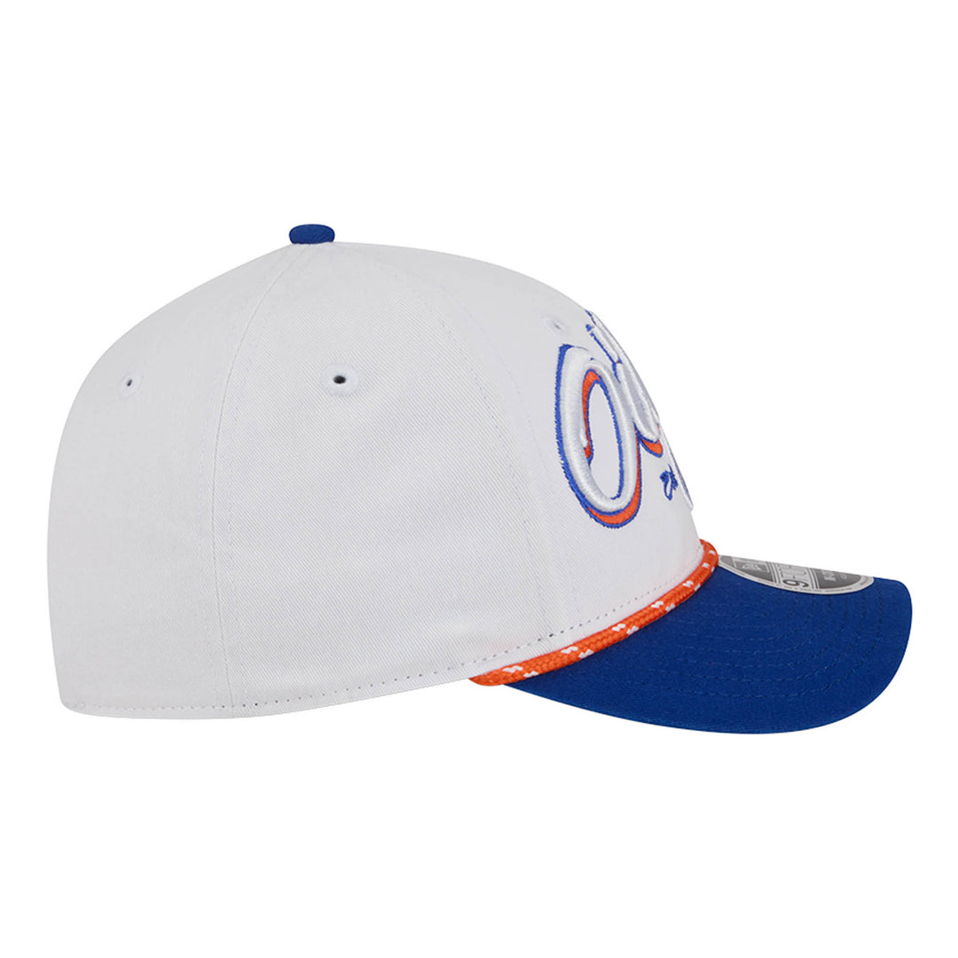 Edmonton Oilers Toddler New Era White & Blue Team Loyal 9FORTY M-Crown Adjustable Hat