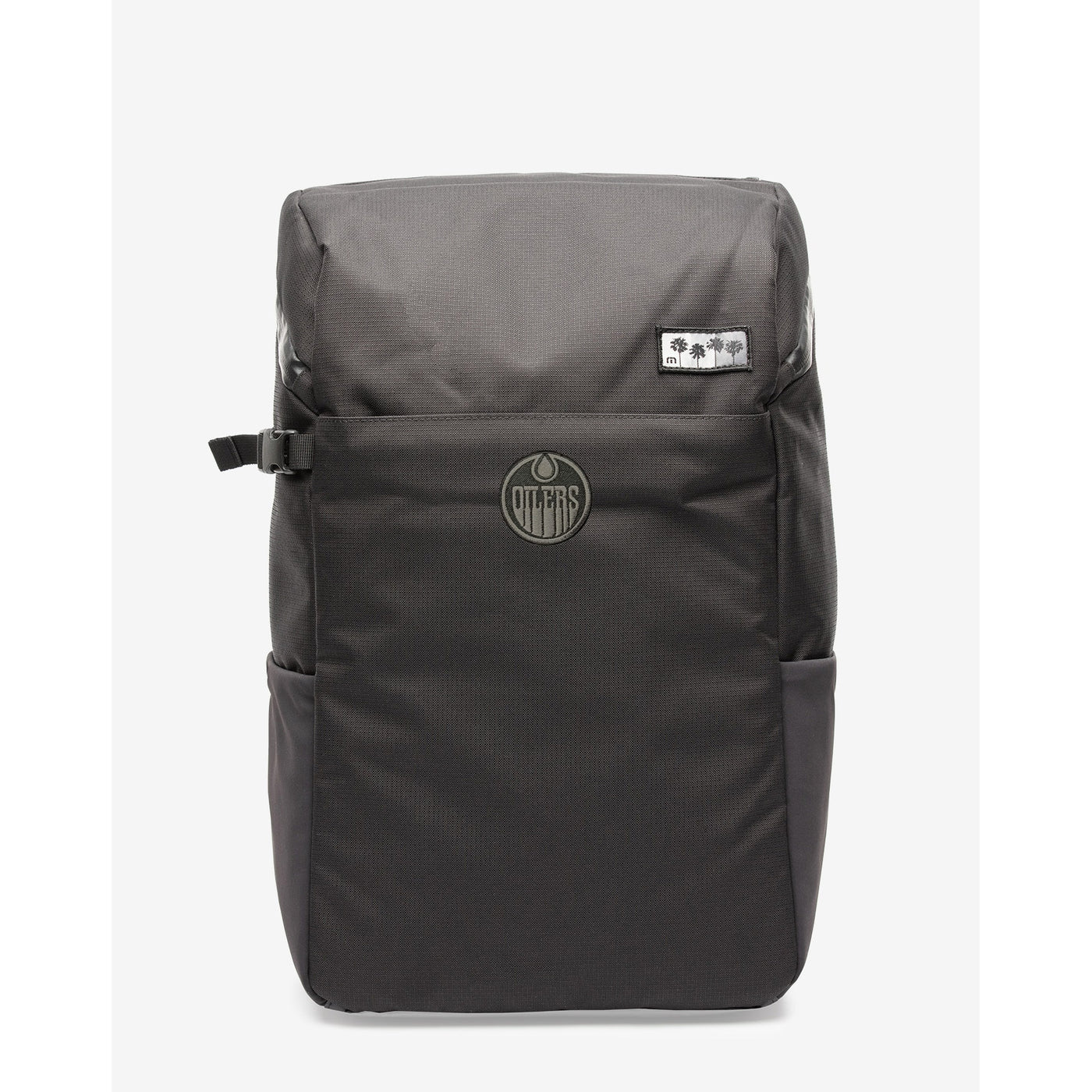 Edmonton Oilers TravisMathew Black Below Zero Backpack Cooler