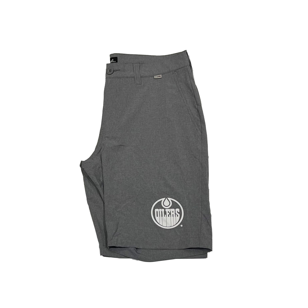 Edmonton Oilers TravisMathew Beck Light Grey Shorts