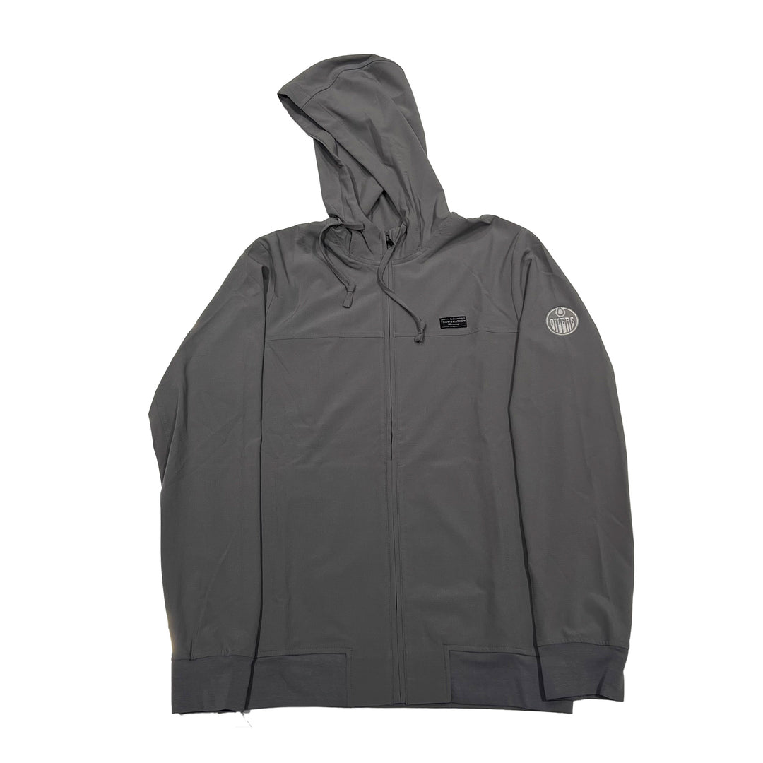 Edmonton Oilers TravisMathew Grey Wanderlust Full Zip Jacket