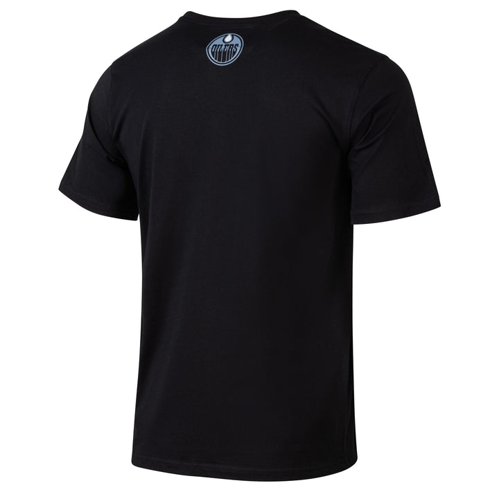 Edmonton Oilers Unisex Authentics Black Grayscale Oil Drop Relaxed T-Shirt