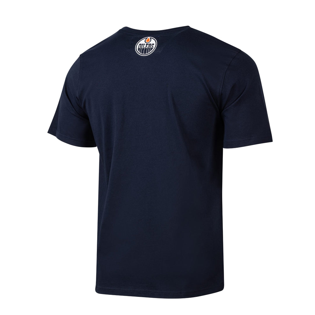 Edmonton Oilers Unisex Authentics Navy Oil Drop Relaxed T-Shirt