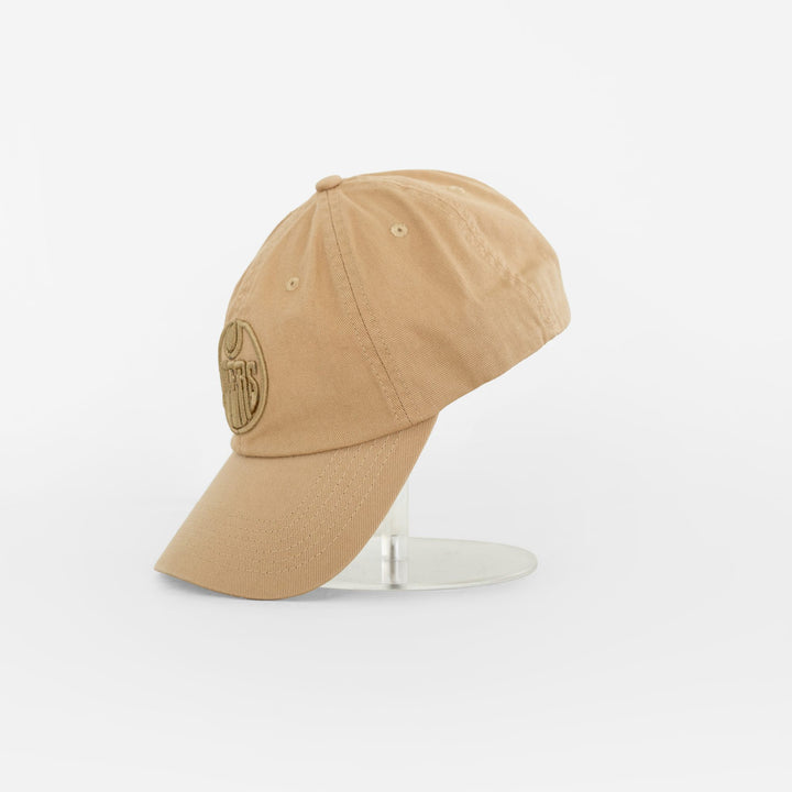 Edmonton Oilers Unisex Line Change Tonal Cream Adjustable Hat