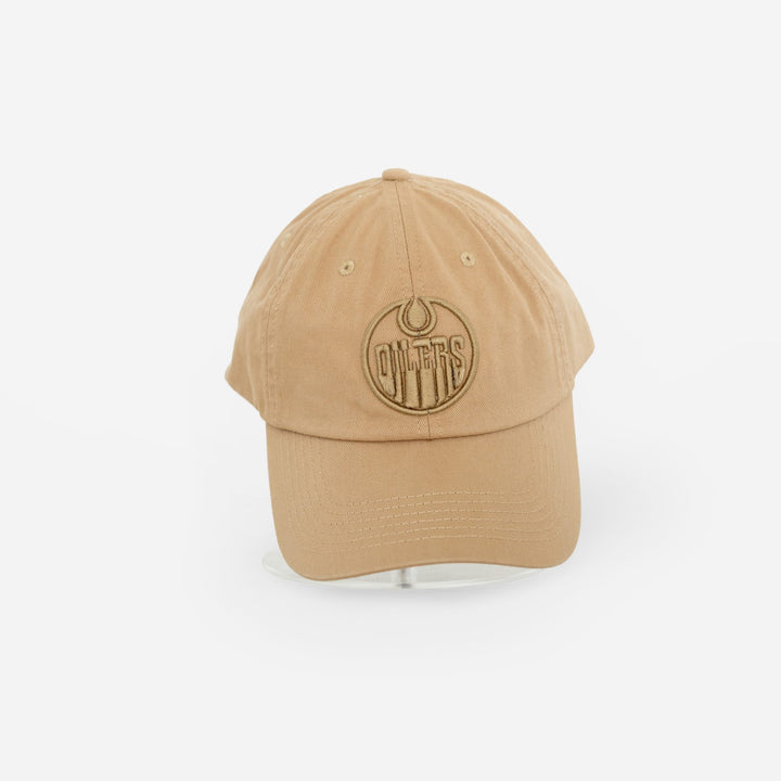 Edmonton Oilers Unisex Line Change Tonal Cream Adjustable Hat