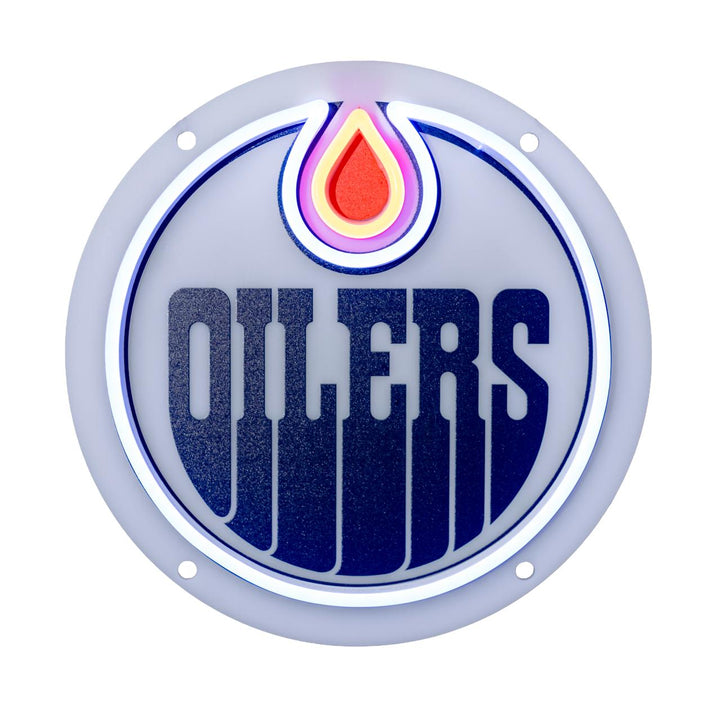 Edmonton Oilers Urban Now Logo Mini Neon 10"x 10" Wall Sign