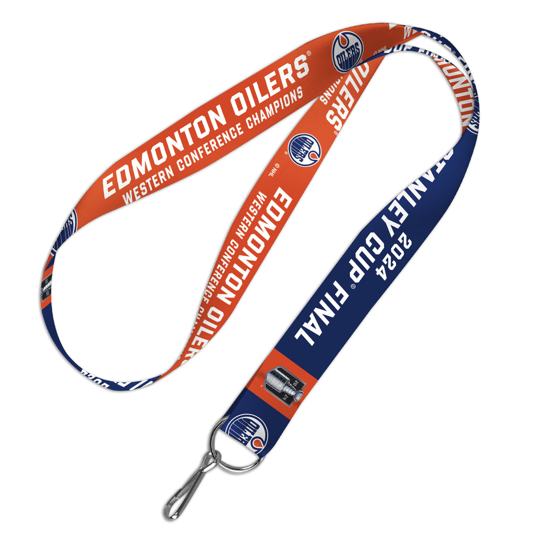 Edmonton Oilers 2024 Stanley Cup Playoffs Western Conference Champs Lanyard