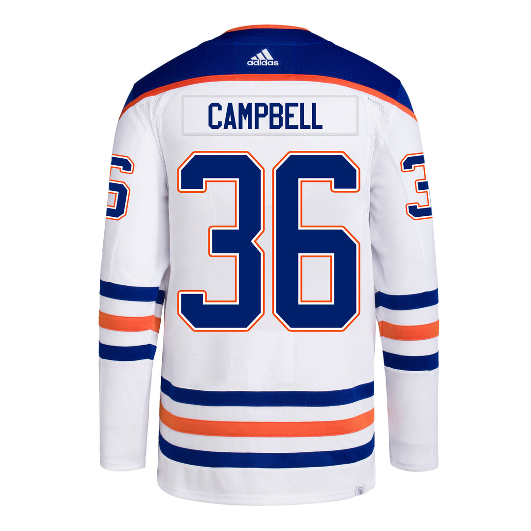 Jack Campbell Edmonton Oilers adidas Primegreen Authentic White Away Jersey