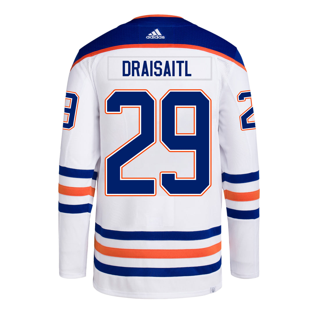 Leon Draisaitl Edmonton Oilers adidas Primegreen Authentic White Away Jersey