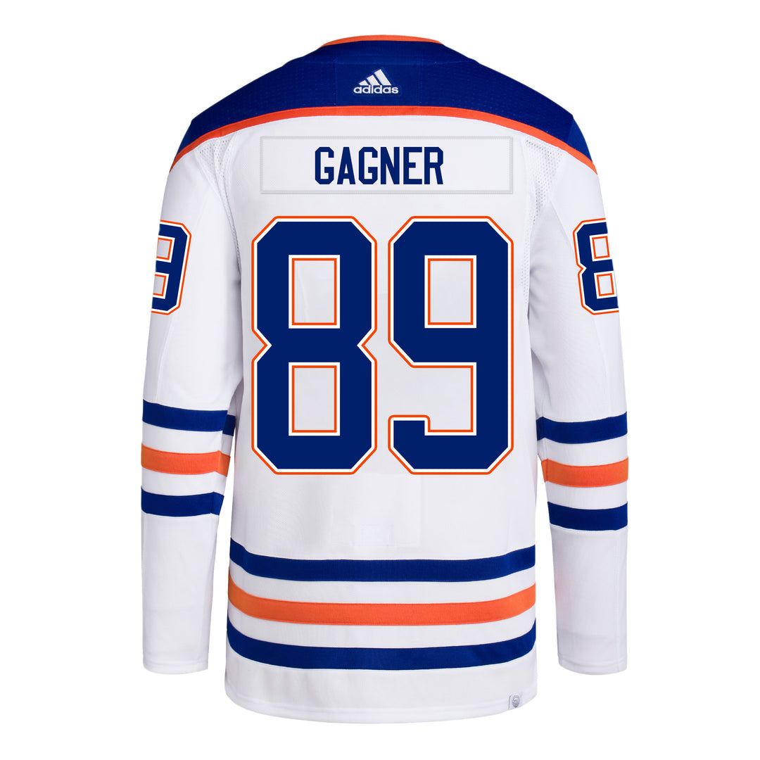 Sam Gagner Edmonton Oilers adidas Primegreen Authentic White Away Jersey
