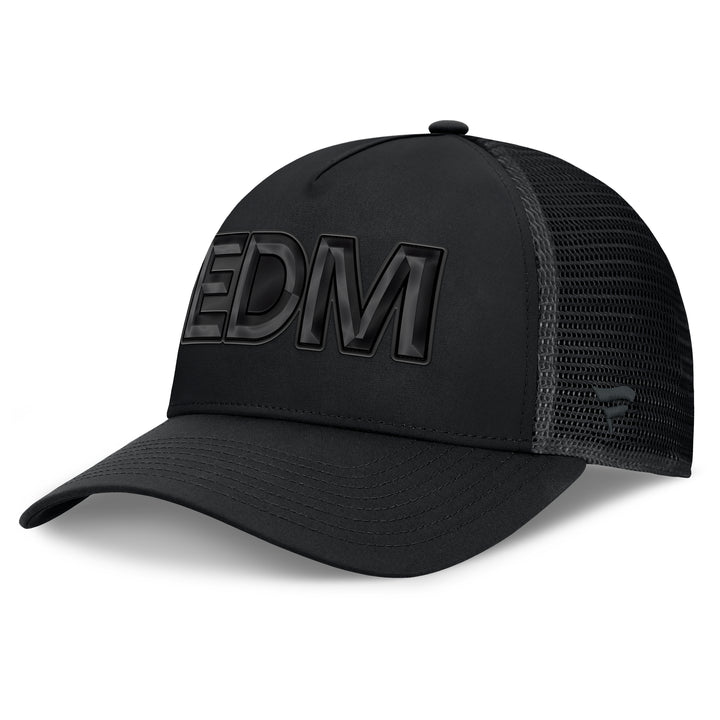 Edmonton Oilers Women's Fanatics Black 2025-26 Authentic Pro Road 8 Mesh Snapback Hat