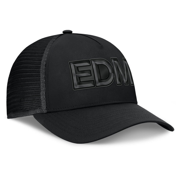 Edmonton Oilers Women's Fanatics Black 2025-26 Authentic Pro Road 8 Mesh Snapback Hat